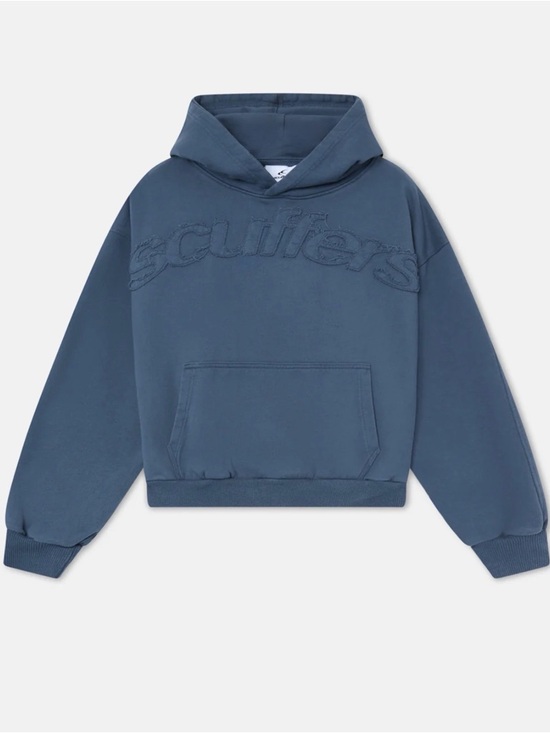 Scuffers Jackets & Blazers - Scufflers Women's Blue Hooded Sweatshirt